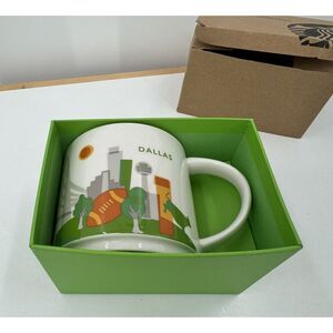 STARBUCKS "You Are Here" Collection DALLAS TEXAS‎ 14oz Coffee Tea Mug Cup NIB